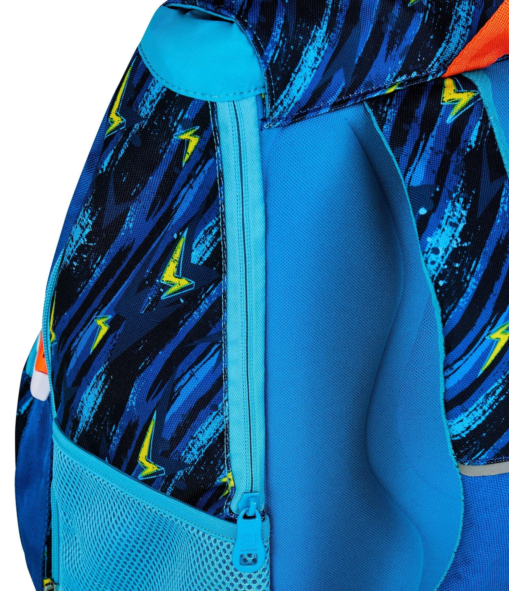 SJ Gang Style Jam Gang Zaino Scuola Grande Espandibile Blu – 24 L con Divisore Interno