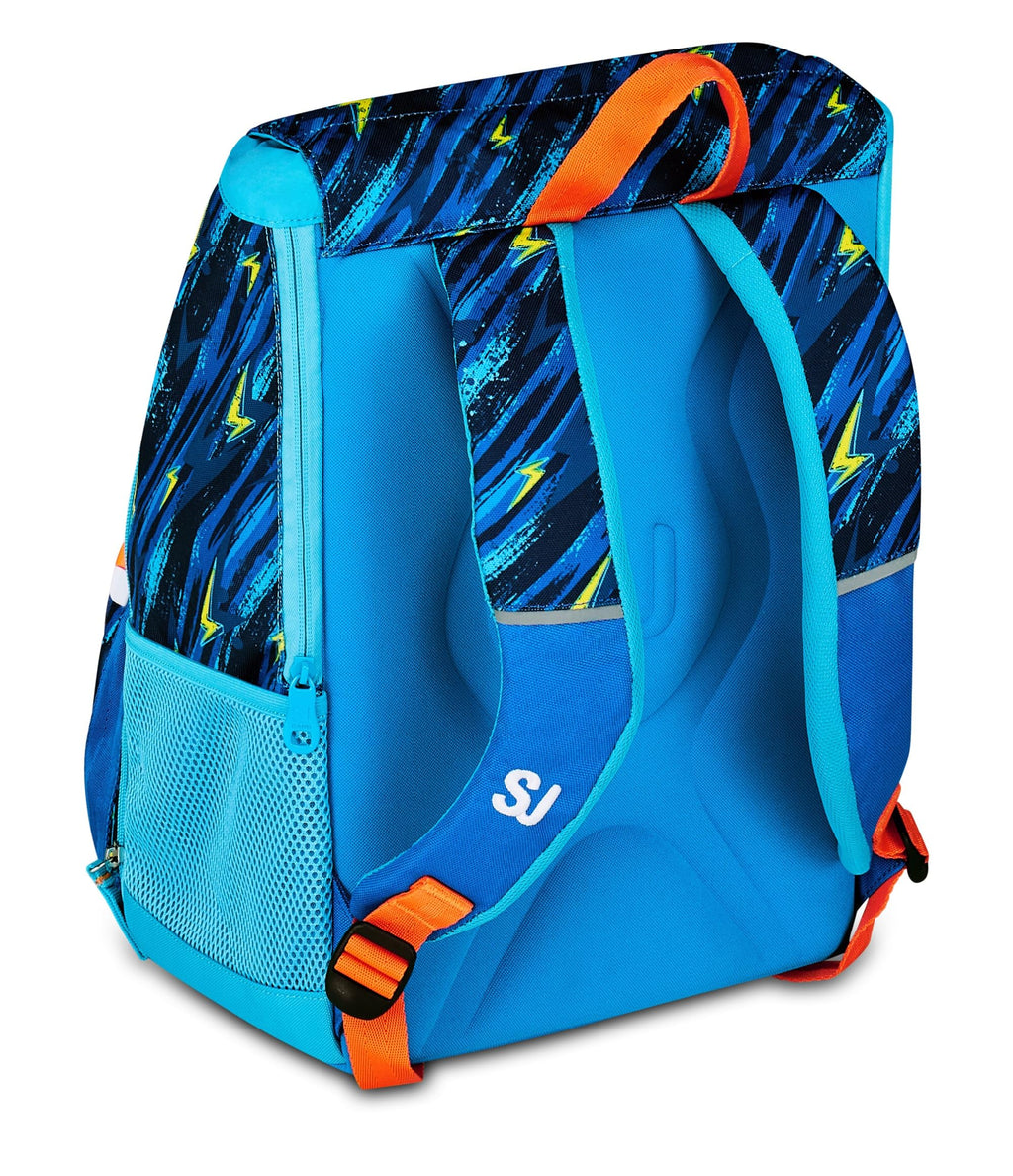 SJ Gang Style Jam Gang Zaino Scuola Grande Espandibile Blu – 24 L con Divisore Interno
