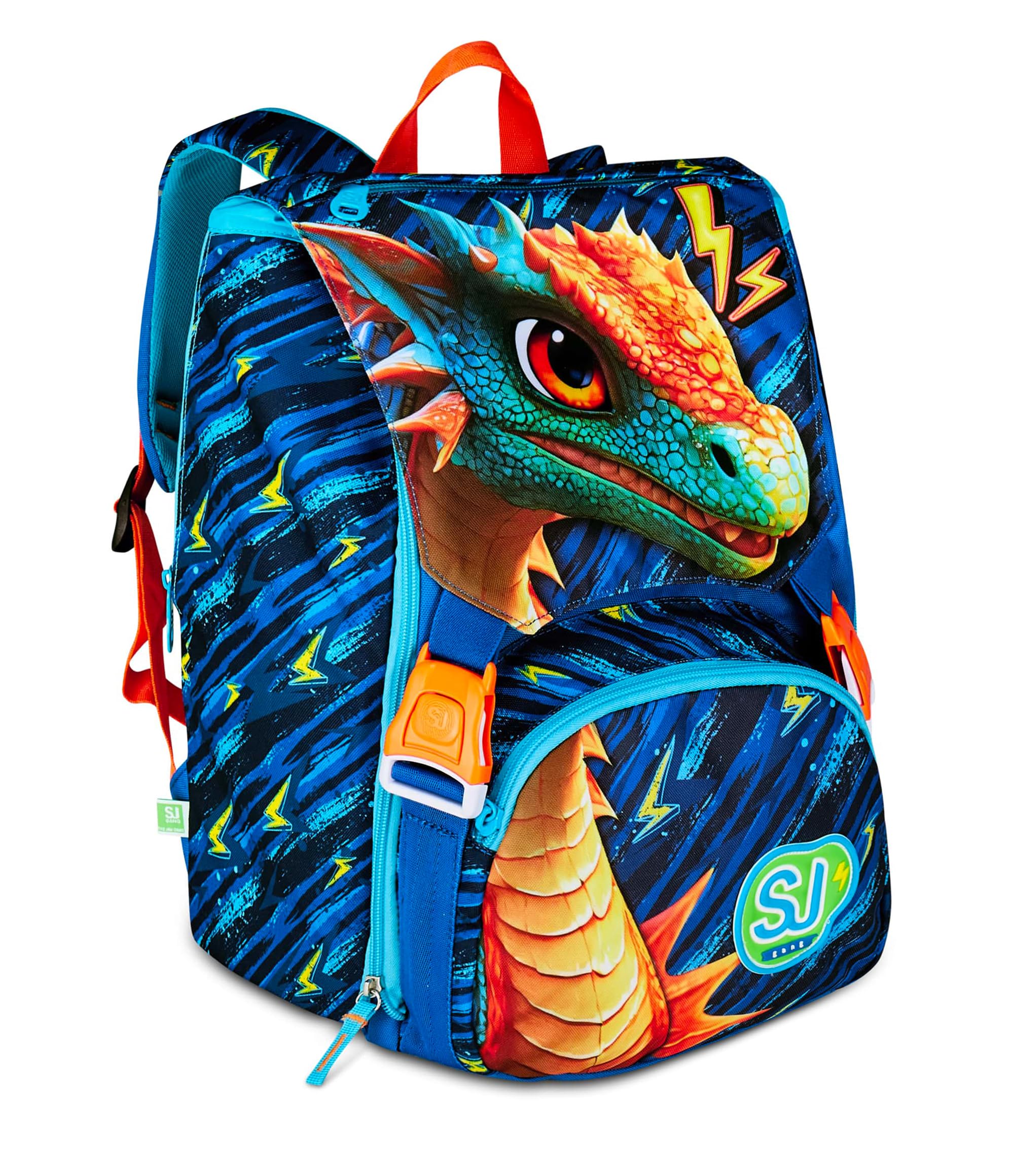 SJ Gang Style Jam Gang Zaino Scuola Grande Espandibile Blu – 24 L con Divisore Interno
