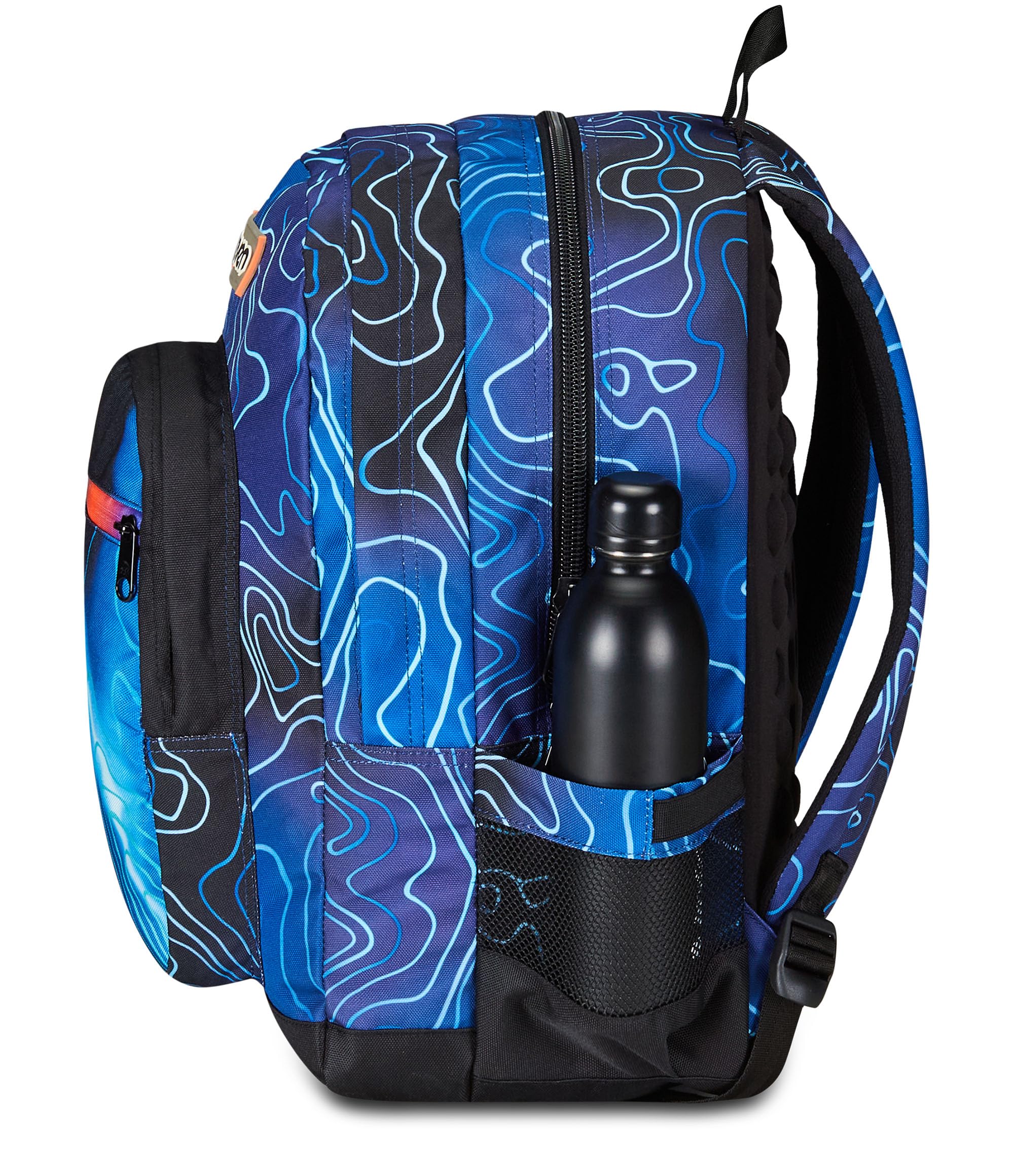 Seven Zaino Freethink Blu Mapset Boy – Doppio Scomparto con Tasca PC e Borraccia