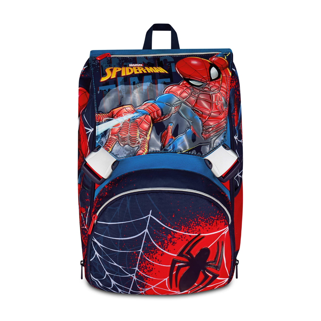 Seven Spiderman Zaino Scuola Doppio Scomparto Estensibile Blu 24-27L – Elementari