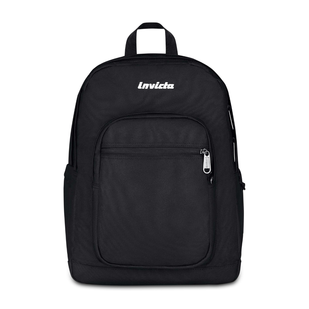 Invicta Zaino Jelek Plain Nero 34L – Doppio Scomparto con Tasca PC