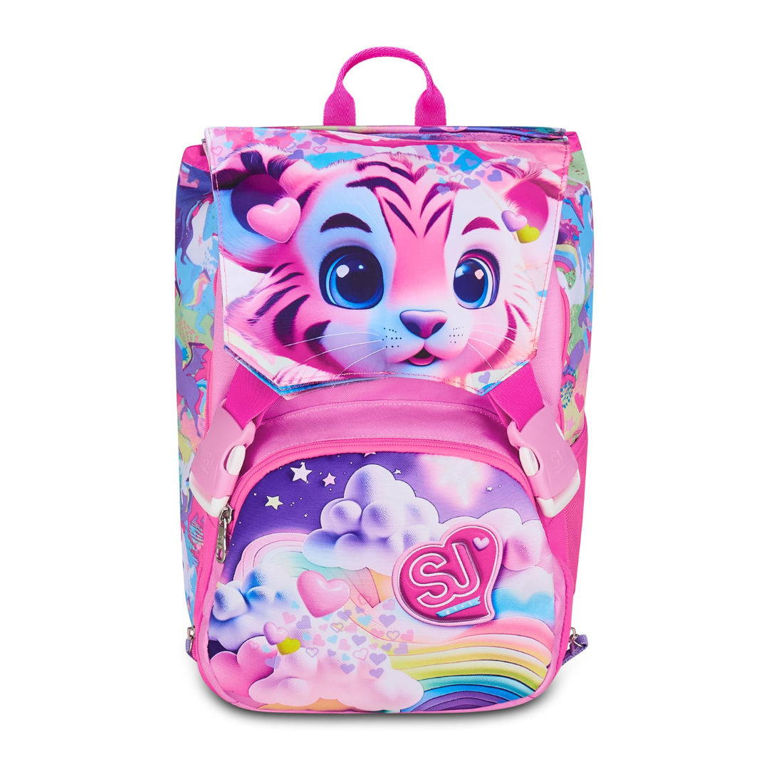 Seven Zaino Scuola SJ Gang Doppio Scomparto Estensibile – Rosa – Maxi Capienza