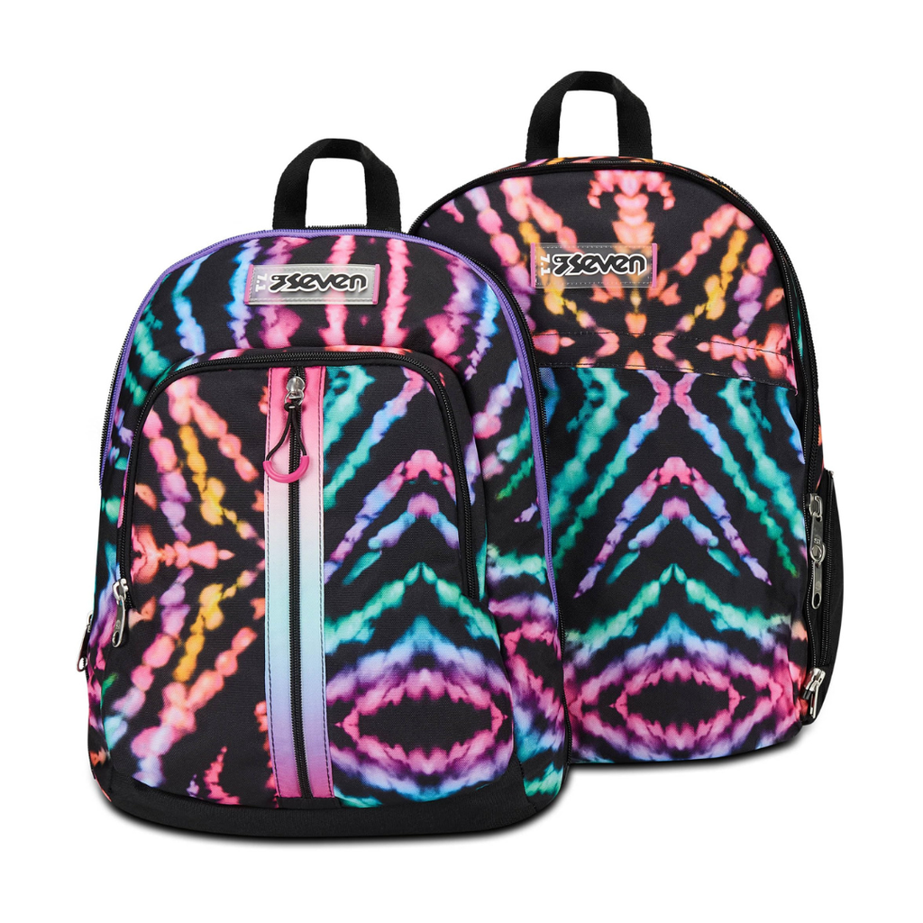 Seven Zaino Advanced Detach Nero Fucsia – Doppio Scomparto con Tasca Staccabile