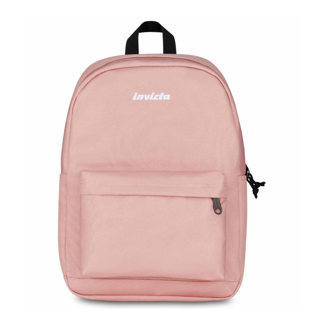 Zaino Invicta Carlson Rosa Scintillante 24 L – Mono Scomparto con Tasca PC | Medie e Superiori