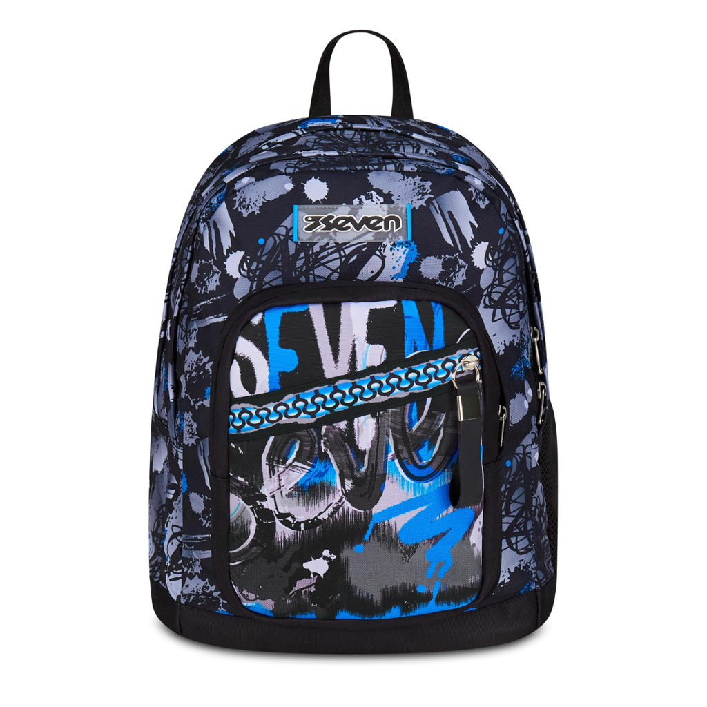 Zaino Seven New Fit Blu Doppio Scomparto – Maxi Capienza | Scuola