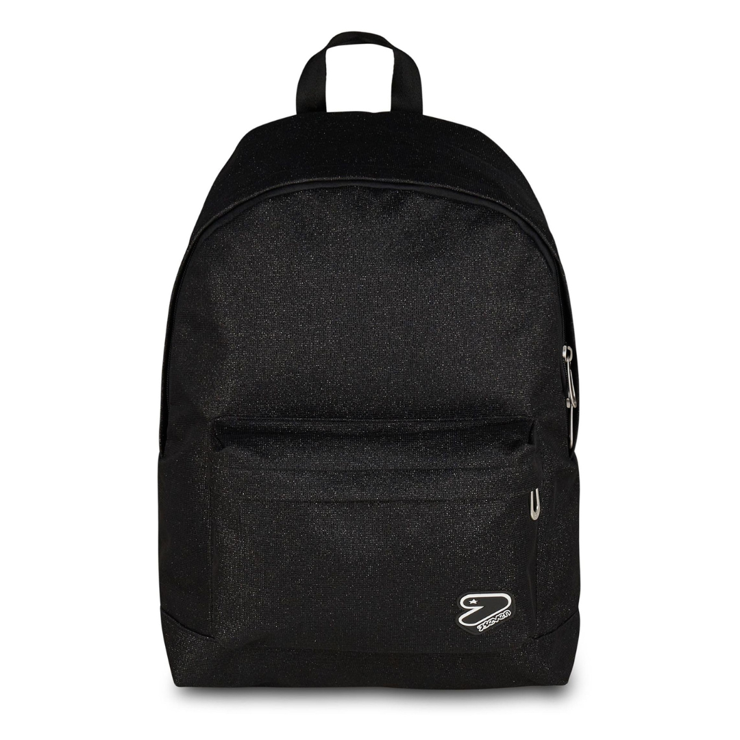 Seven Zaino Americano Shiny Nero Brillantini – Mono Scomparto con Tasca Frontale