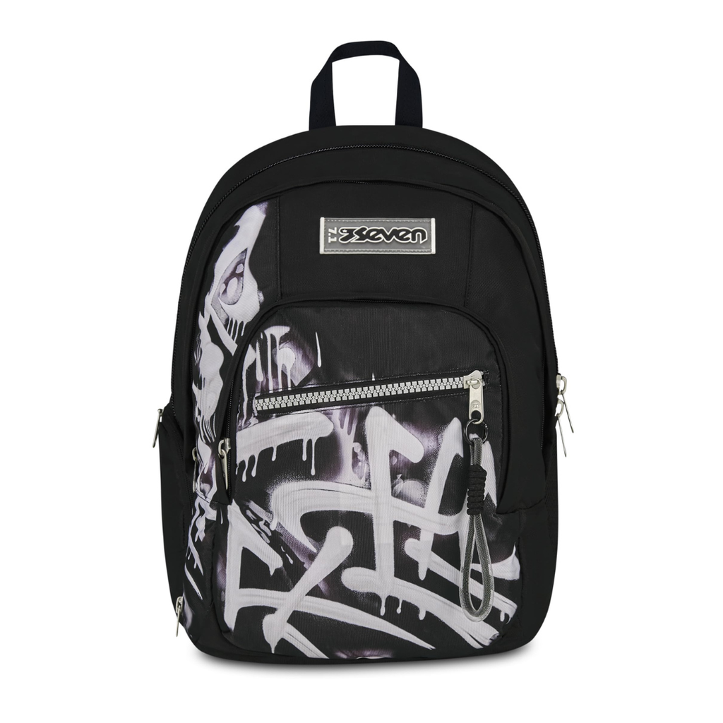 Seven Zaino Dual Detach Plumpy Line Boy Nero 32L – Doppio Scomparto