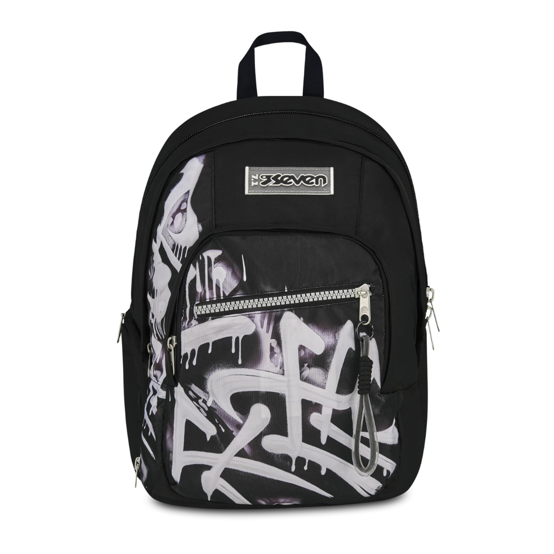 Seven Zaino Dual Detach Plumpy Line Boy Nero 32L – Doppio Scomparto