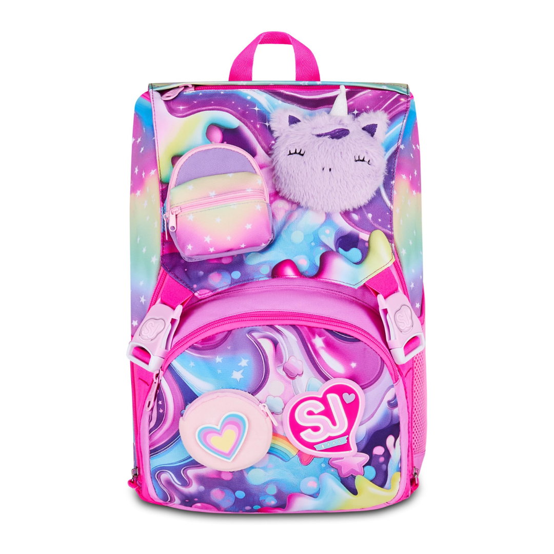 SJ Gang Zaino Estensibile Soft Pouch Girl Multicolore 24L – Unicorno Morbido