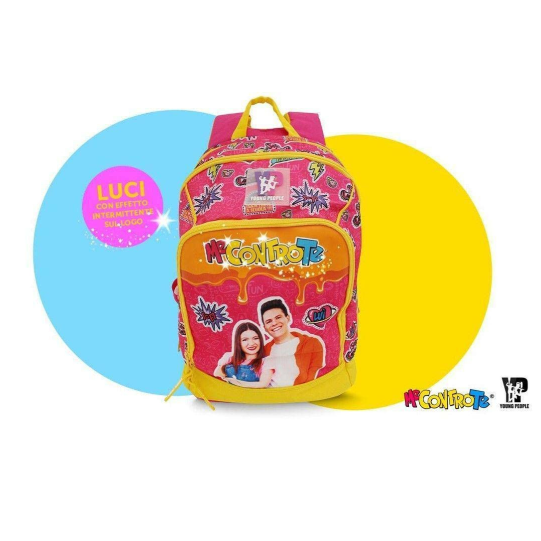 Me Contro Te Zaino Pool Over Dream Tricolor con Luci – Licenza Ufficiale
