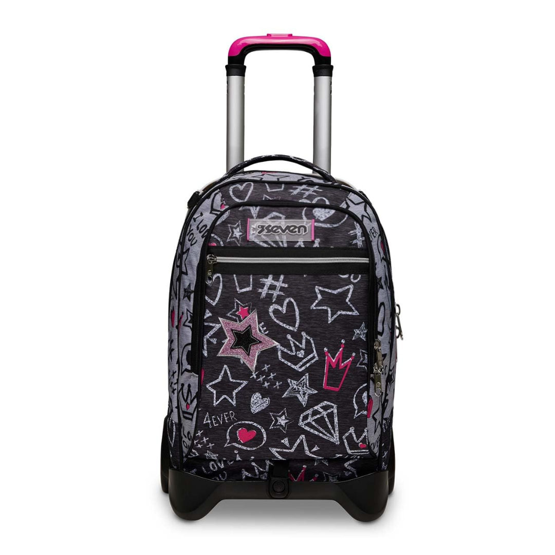 Seven Trolley Scuola Jack 2 Ruote – Zaino con Carrello per Bambini