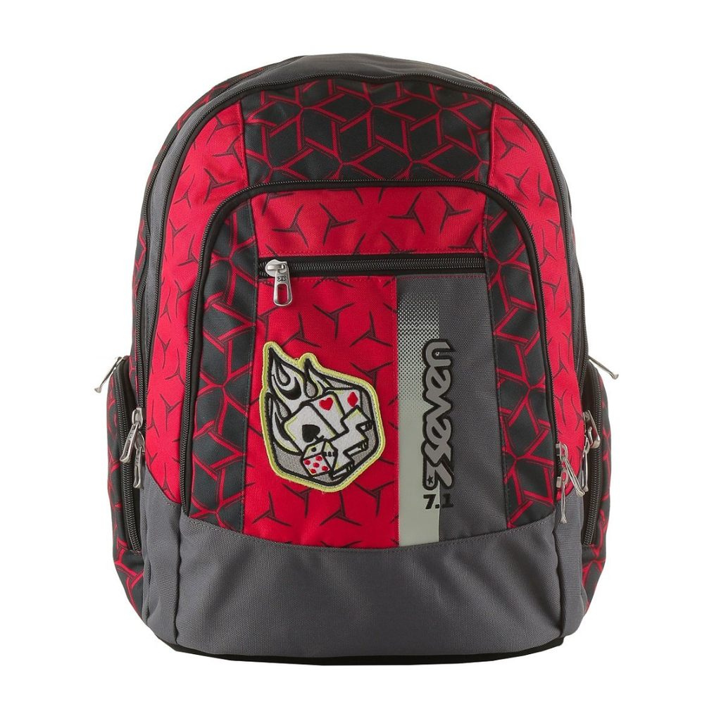 Seven Zaino Scuola Advanced Says Boy – Grigio e Rosso