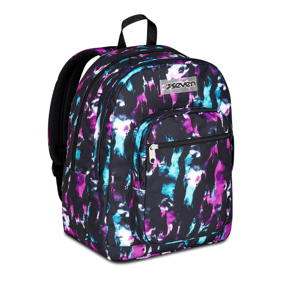 Zaino Seven Freethink Multicolore 34 L – Doppio Scomparto con Tasca PC | Medie e Superiori