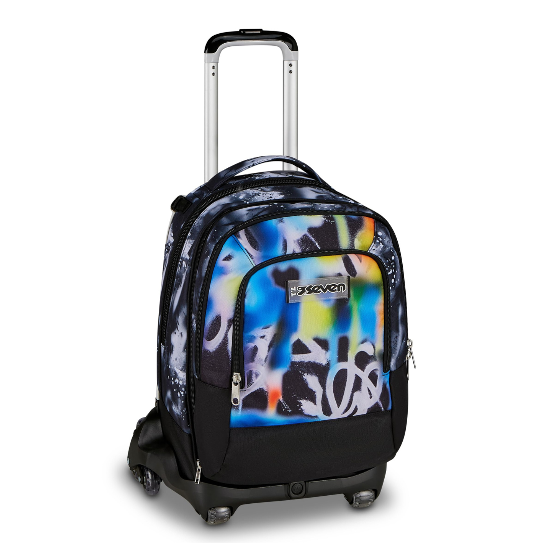 Seven Trolley Jack 8 Ruote Detach Buzzy Note Boy 43L – 4 in 1 con Zainetto Staccabile