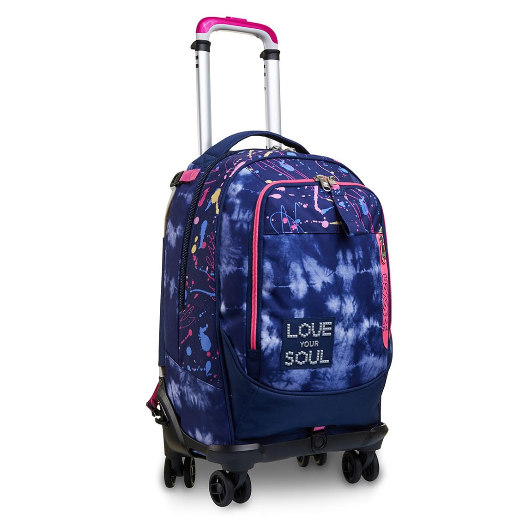 Trolley Seven Jack 4 Ruote Love Your Soul Viola 3 in 1 – Zaino Sganciabile | Medie
