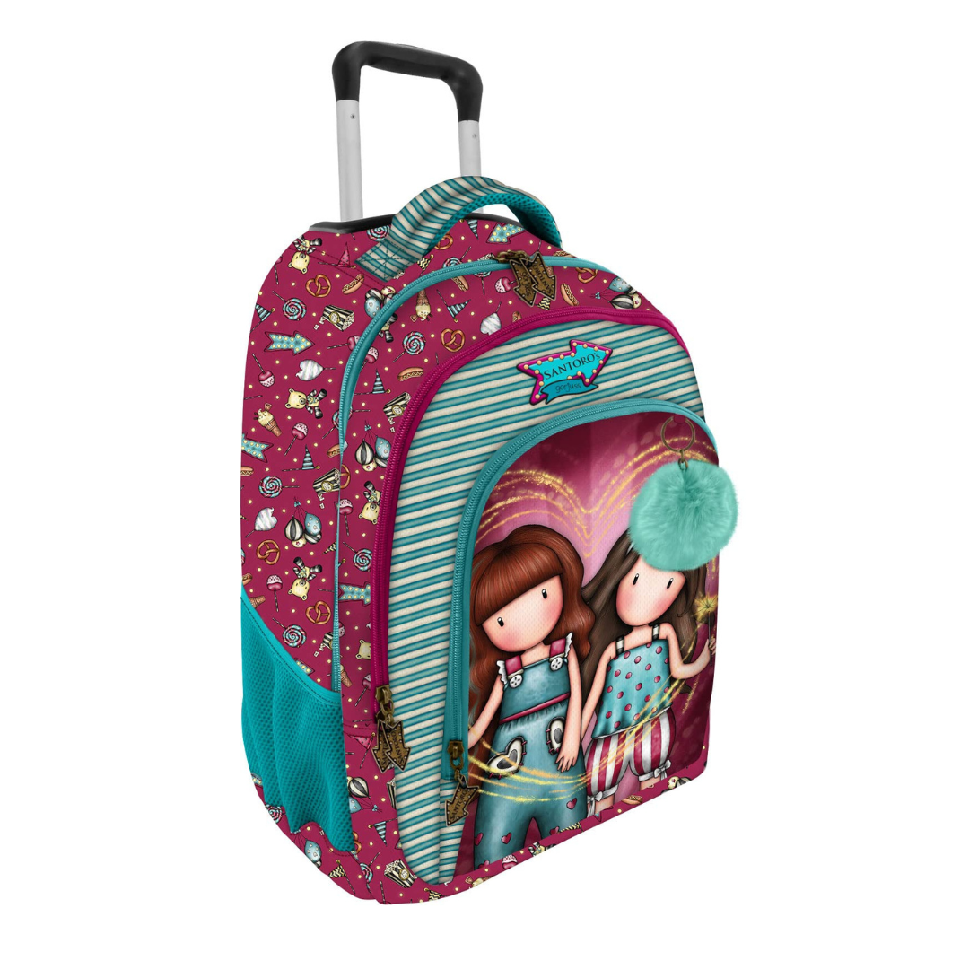 Zaino Trolley Gorjuss Fireworks Santoro – Doppio Manico | Scuola