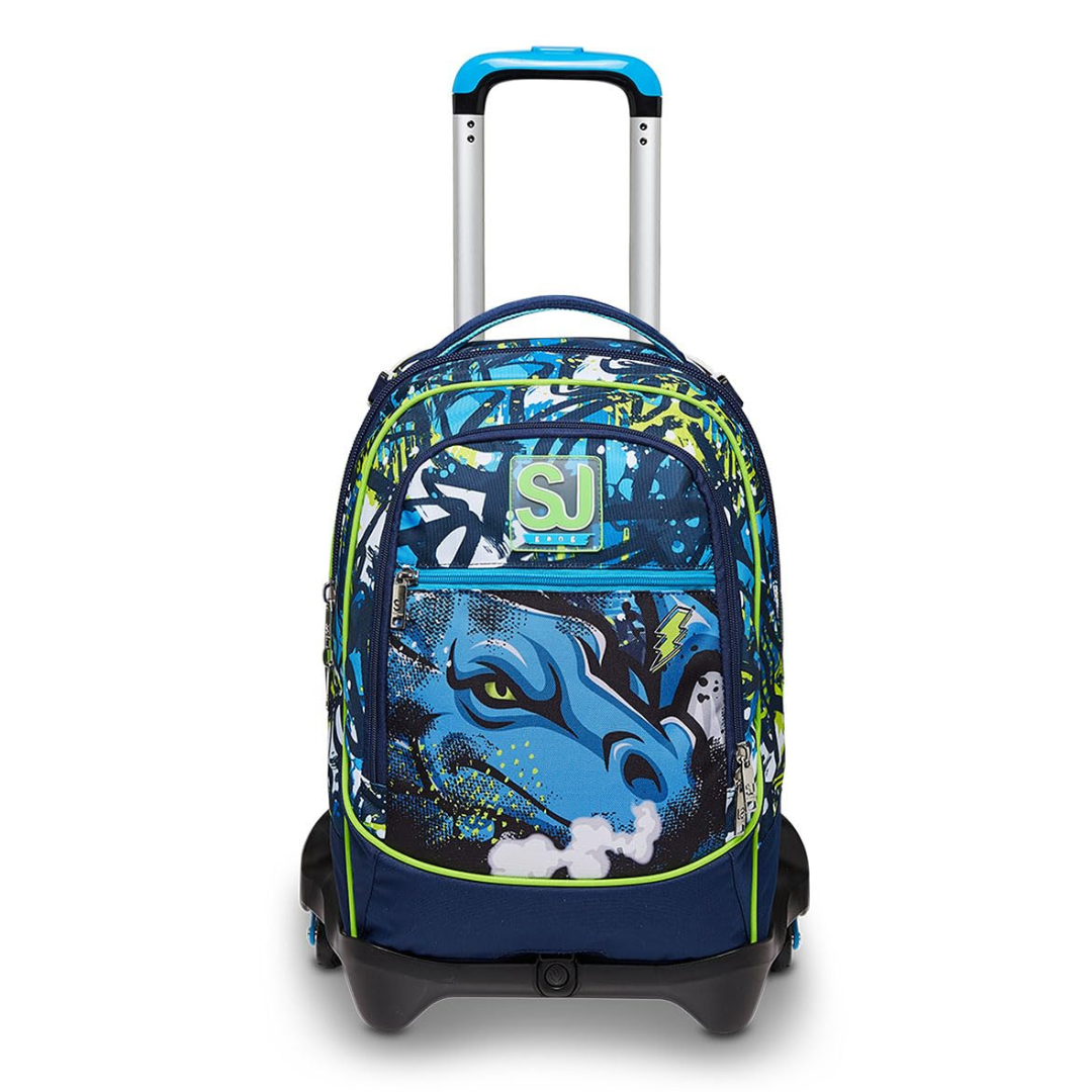 SJ Gang Style Jam Gang Jack 3WD Trolley Scuola Verde Acido 34L – 3 Utilizzi