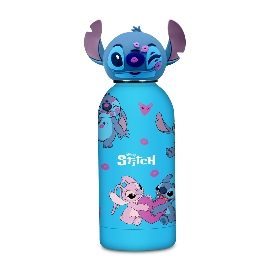 Borraccia Termica Seven Lilo & Stitch 350 ml Blu – Acciaio Inox BPA Free | Caldo 12h Freddo 24h