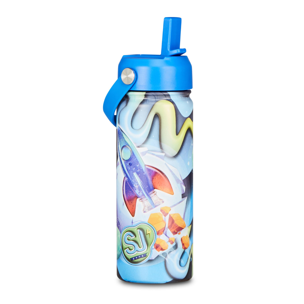 Borraccia Termica SJ Gang 500 ml Multicolore Bambino – Acciaio Inox BPA Free | Caldo 12h Freddo 24h