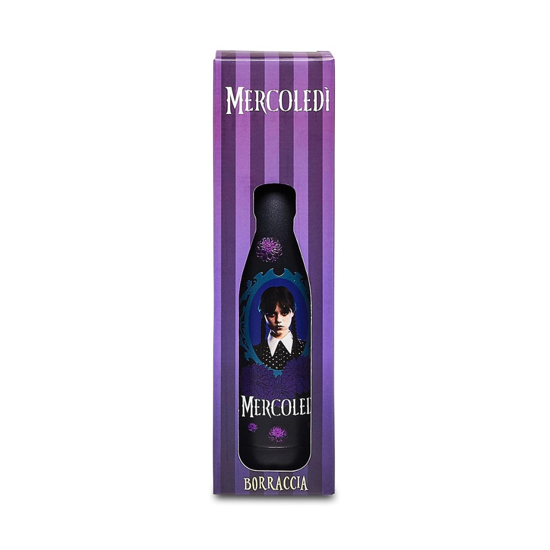 Borraccia Termica Seven Mercoledì Addams – Acciaio Inox BPA Free | Prodotto Ufficiale Wednesday