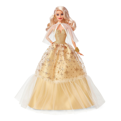 Barbie Signature Holiday 2023 Bambola da Collezione Abito Dorato – HJX08