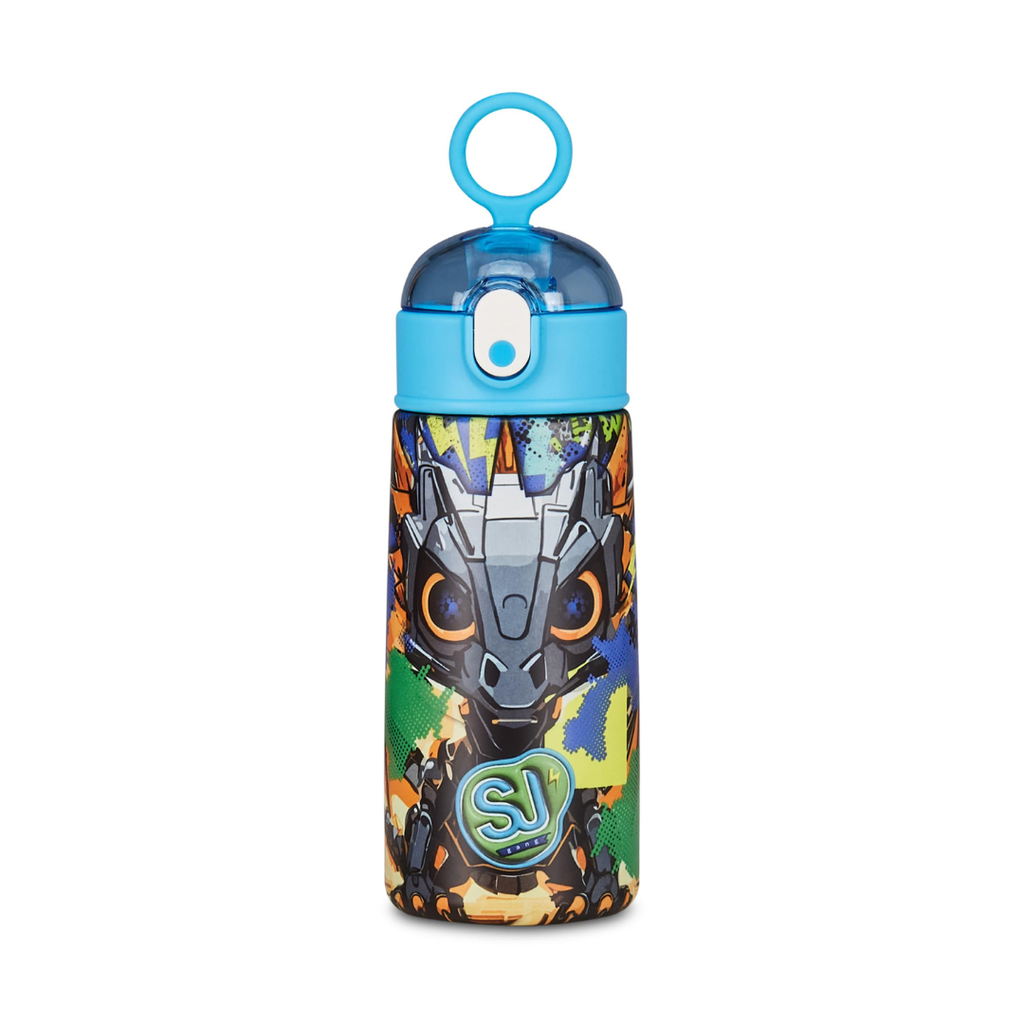 SJ Gang – Borraccia Termica 500 ml Drago Blu | Acciaio Inox BPA Free | Caldo 12h / Freddo 24h | Scuola e Sport