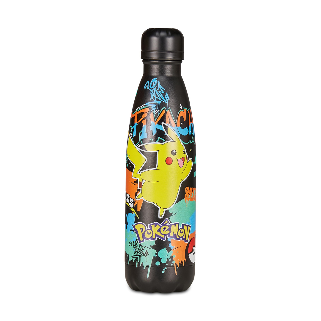 Seven Pokémon – Borraccia Termica 500 ml Nera | Acciaio Inox BPA Free | Caldo 12h / Freddo 24h | Scuola e Sport