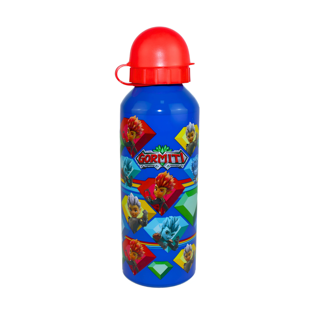 Gormiti – Borraccia in Alluminio 500 ml | Colori Assortiti | Scuola e Sport | Idea Regalo