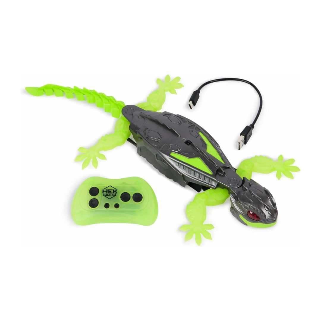 Hex Bots Gecko Robot Radiocomandato Scala Pareti – Ricaricabile USB, Dai 4 Anni
