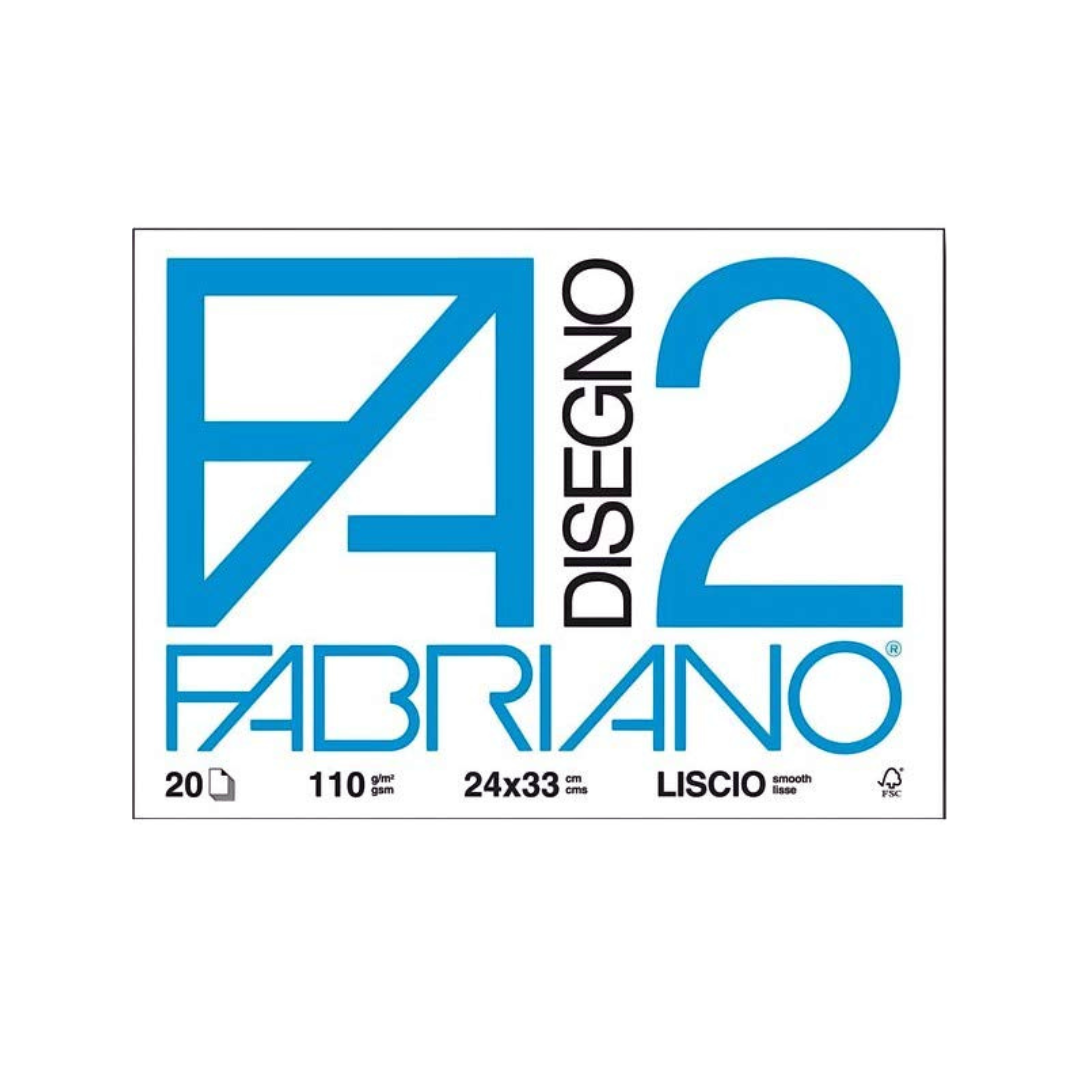 Fabriano – Album da Disegno Ruvido F4 | 24x33 cm, 200 g/m², 20 Fogli | Scuola e Arte