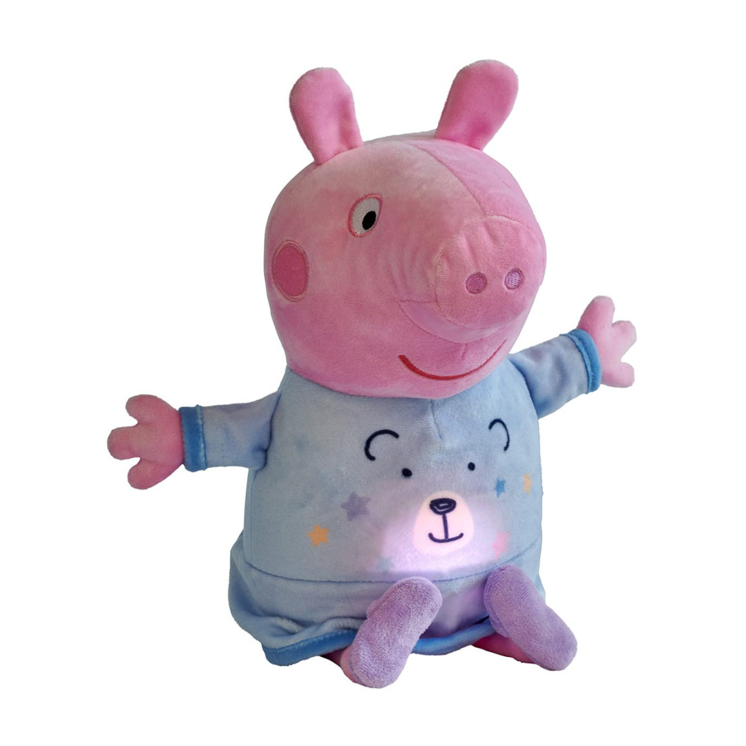 Simba Peppa Pig – Peluche di Buona Notte 25 cm con Ninna Nanna e Luce | Spegnimento Automatico | Dai 0 Mesi