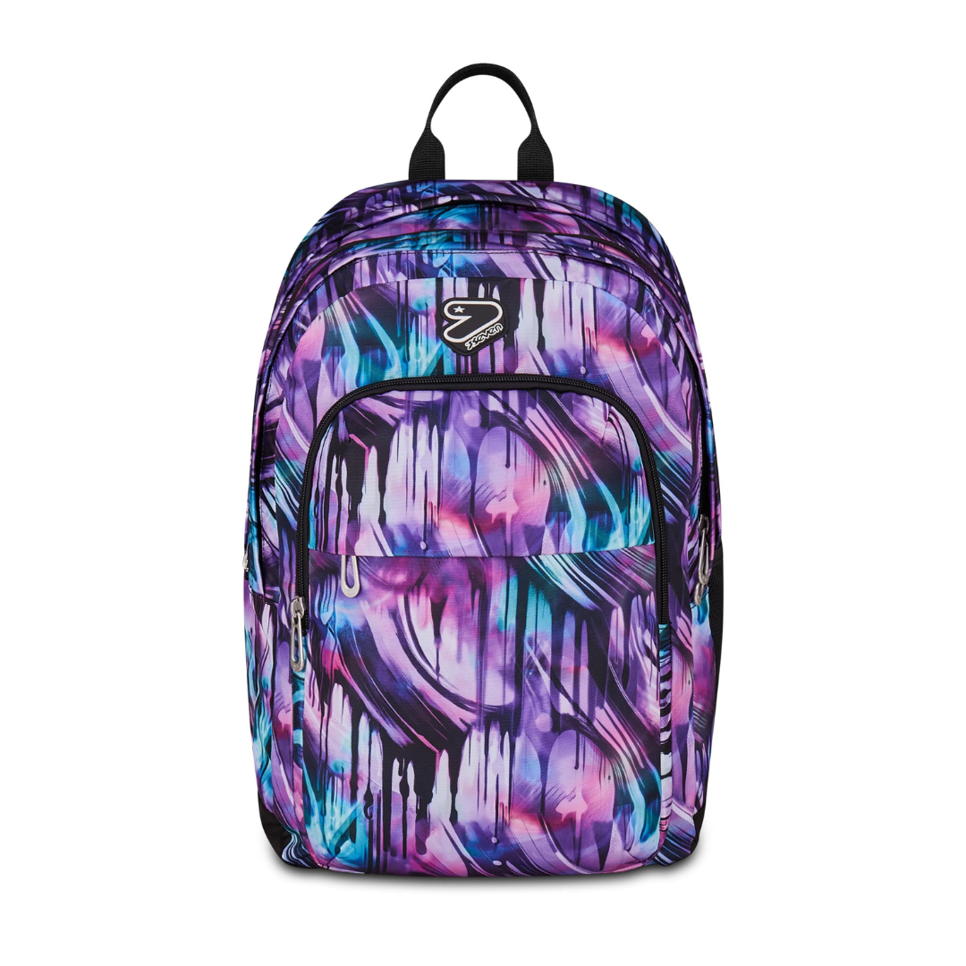 Seven Zaino The Double Pro XXL Detach Viola 34L – Cuffie Wireless Incluse
